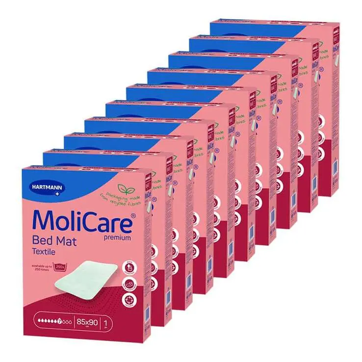 Molicare Premium Bed Mat Textile 7 Tropfen 85x90cm, 10X1 St