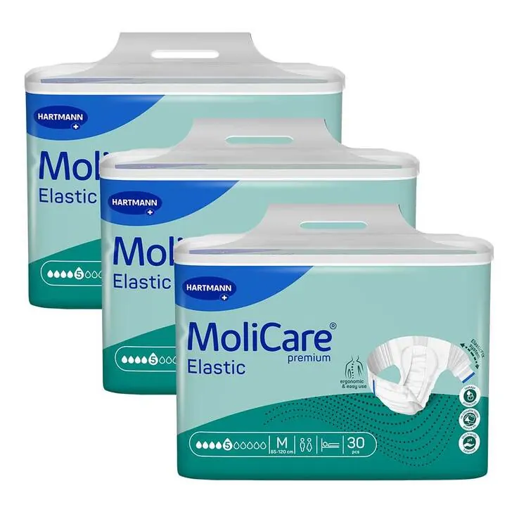 Molicare Premium Elastic Slip 5 Tropfen Größe M, 3X30 St