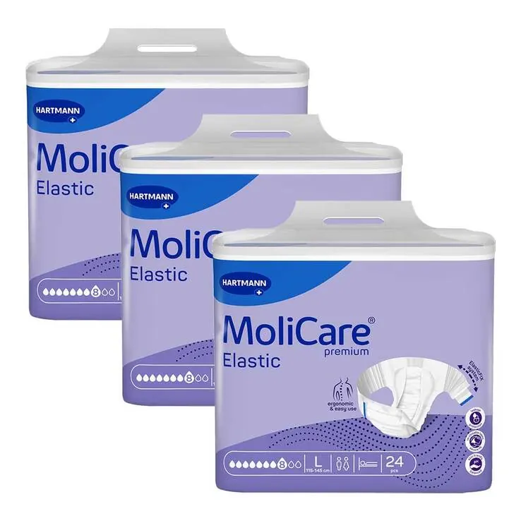 Molicare Premium Elastic Slip 8 Tropfen Größe L, 3X24 St