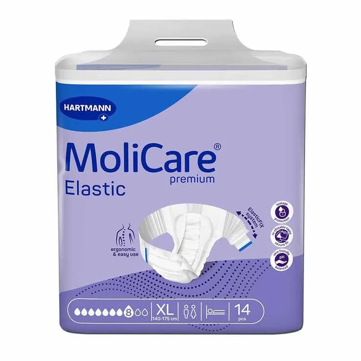 Molicare Premium Elastic Slip 8 Tropfen Größe XL, 14 St