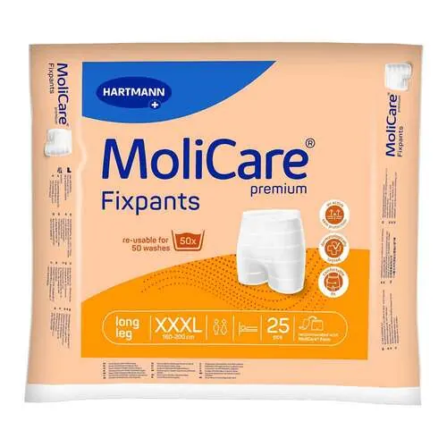 Molicare Premium Fixpants long leg Größe Xxxl, 25 St