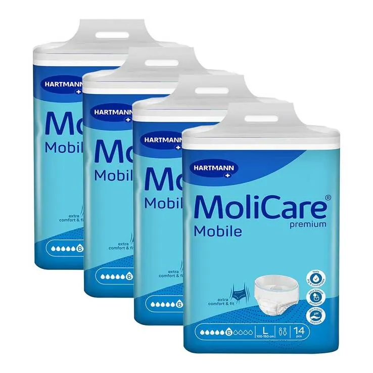 Molicare Premium Mobile 6 Tropfen Größe L, 4X14 St