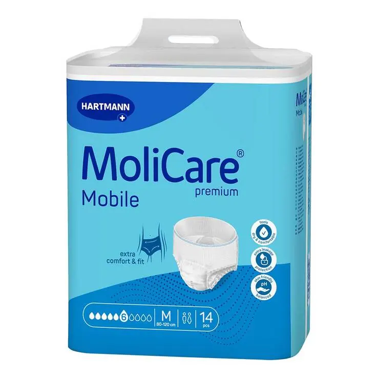 Molicare Premium Mobile 6 Tropfen Größe M, 14 St