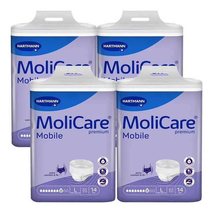 Molicare Premium Mobile 8 Tropfen Größe L, 4X14 St