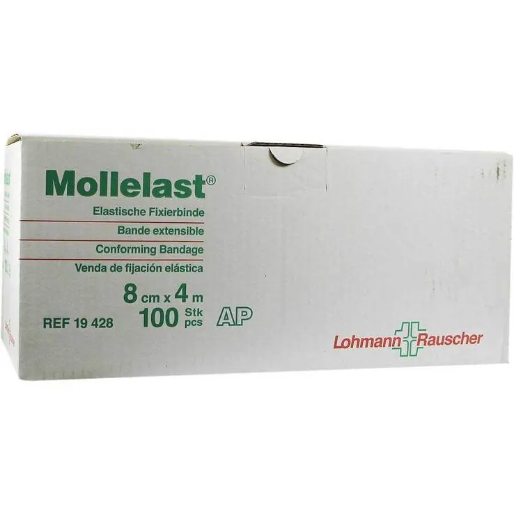 Mollelast 8cmx4m lose weiß, 100 St