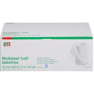 MOLLELASThaftBindenlatexfrei10cmx20mblau6St