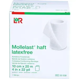 MOLLELASThaftBindenlatexfrei10cmx20mweiß1St