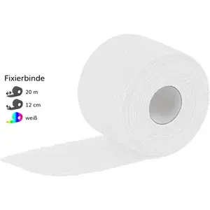 MOLLELASThaftBindenlatexfrei12cmx20mweiß1St