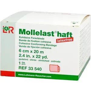 MOLLELASThaftBindenlatexfrei6cmx20mrot1St