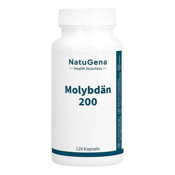 Molybdän 200 vegan + hochdosiert Kapseln, 120 St