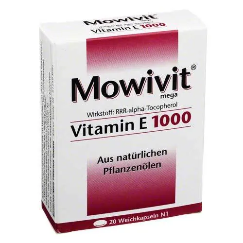 Mowivit Vitamin E 1000 Kapseln, 20 St