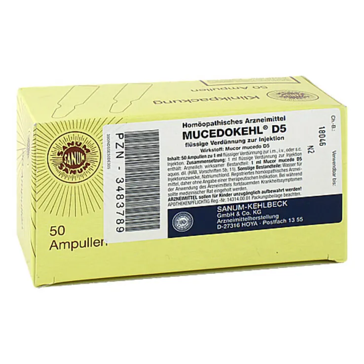 Mucedokehl D 5 Ampullen, 50X1 ml