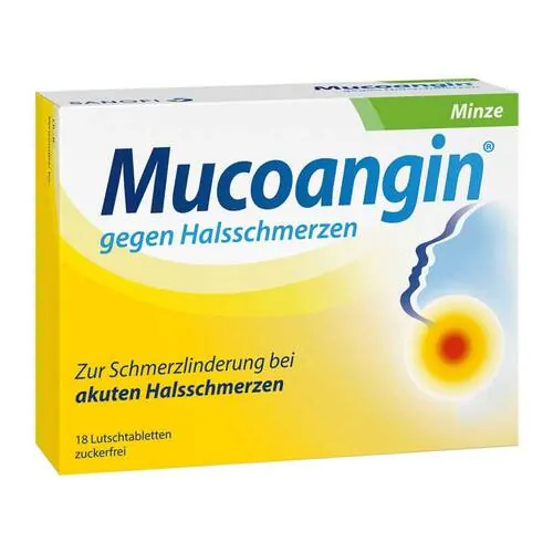 Mucoangin Minze 20 mg Lutschtabletten, 18 St