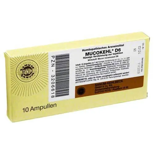 MUCOKEHL D 6 Ampullen, 10X1 ml