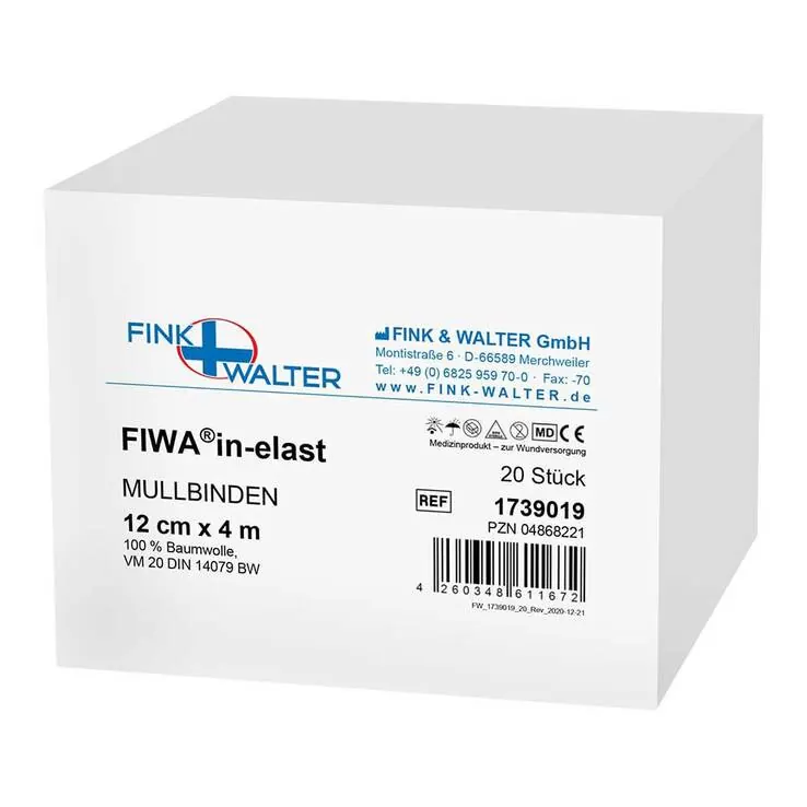 Mullbinden 4mx12cm 100% Baum, 20 St