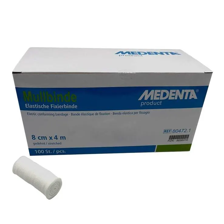 Mullbinden elastisch 4mx8cm, 100 St