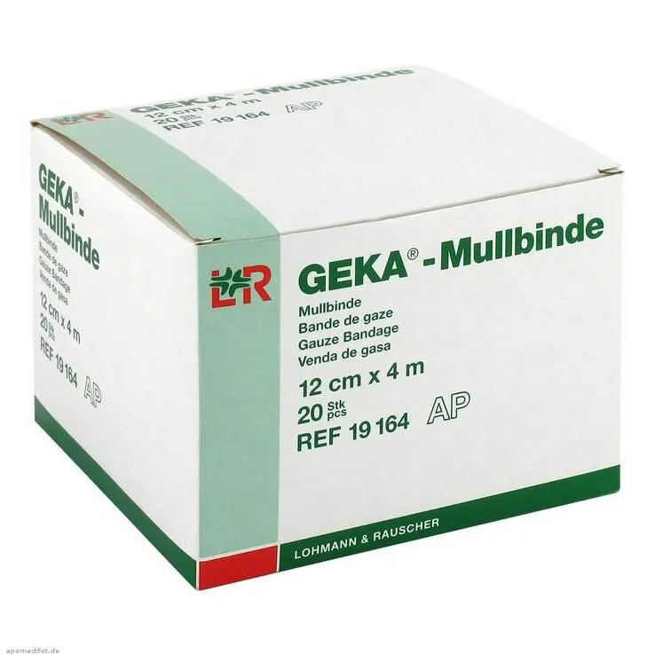 Mullbinden Geka 12cmx4m, 20 St