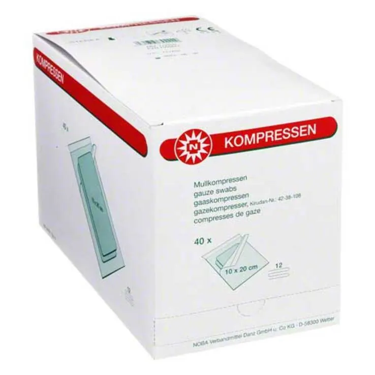 Mullkompressen 10x20cm 12-fa, 40X2 St