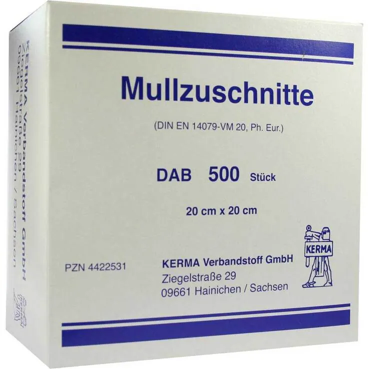 Mullzuschnitte BW unsteril 2, 500 St