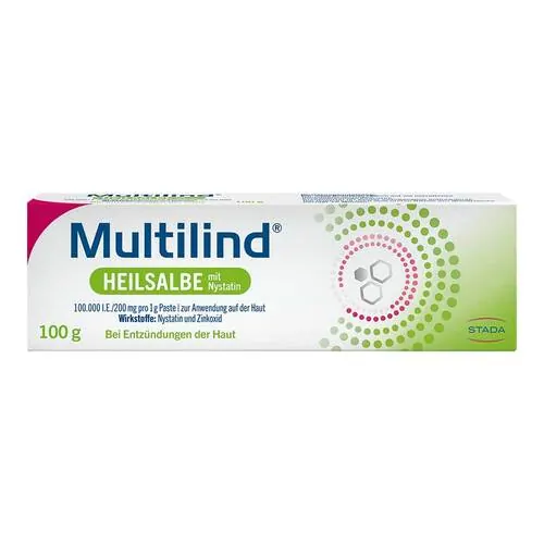 Multilind Heilsalbe mit Nystatin und Zinkoxid, 100 g