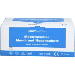 MUNDSCHUTZOPm.GummibandNasenbügelblau50St