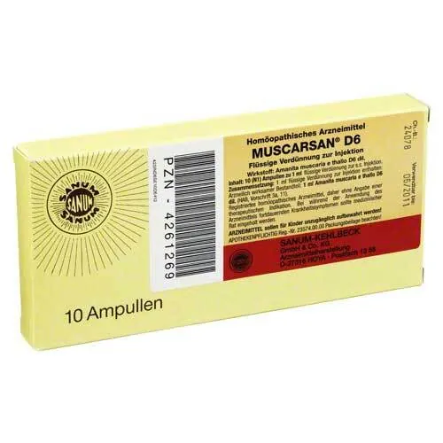 Muscarsan D 6 flüssige Verdünnung z.Injektion Ampulle , 10X1 ml