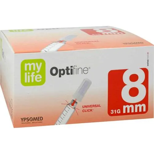 MYLIFE Optifine Pen-Nadeln 8 mm, 100 St