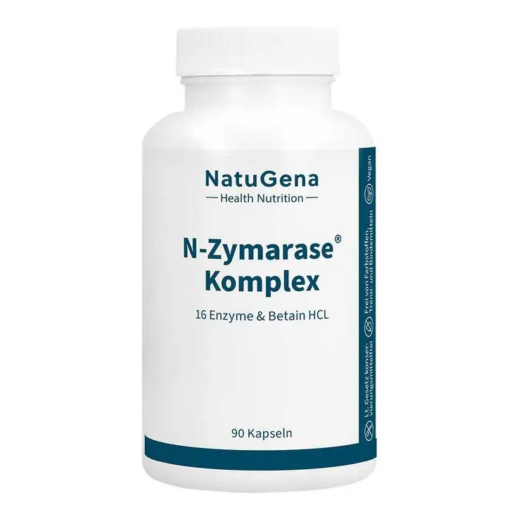 N-Zymarase Komplex Enzyme + Betain Hcl Kapseln, 90 St