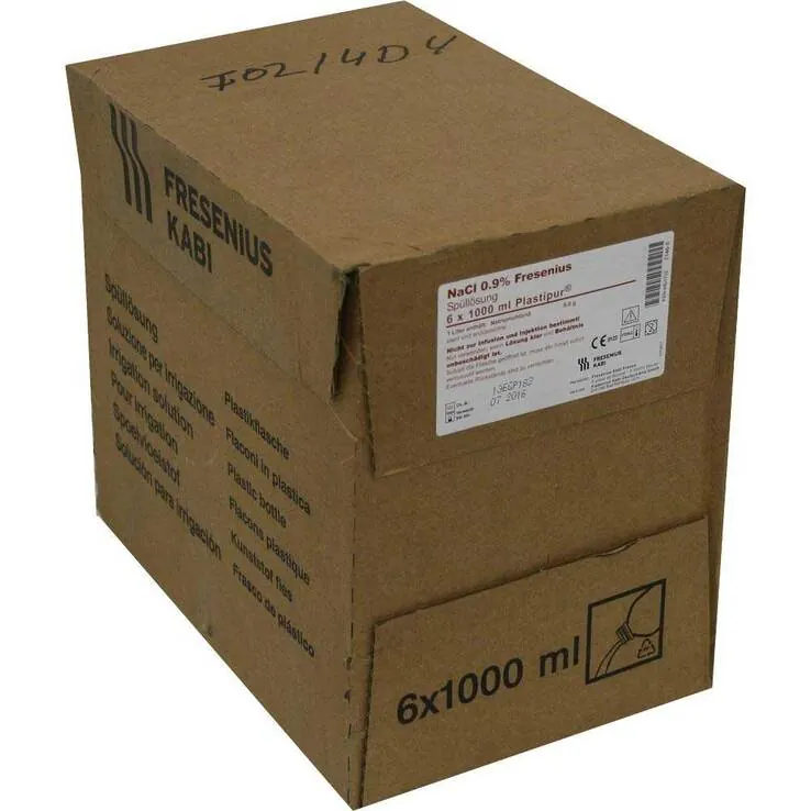Nacl 0,9% Plastikschraubflasche, 6X1000 ml