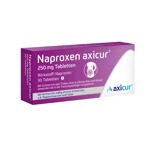 Naproxen axicur 250 mg Tabletten, 30 St