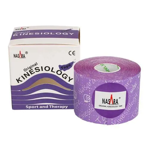 Nasara Kinesiotape 5 cmx5 m lila, 1 St
