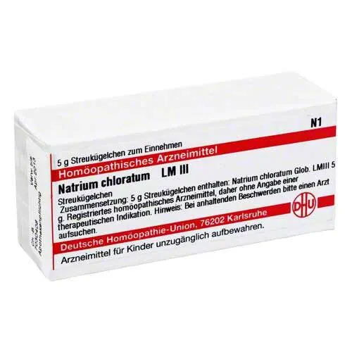 Natrium chloratum LM Iii Globuli, 5 g