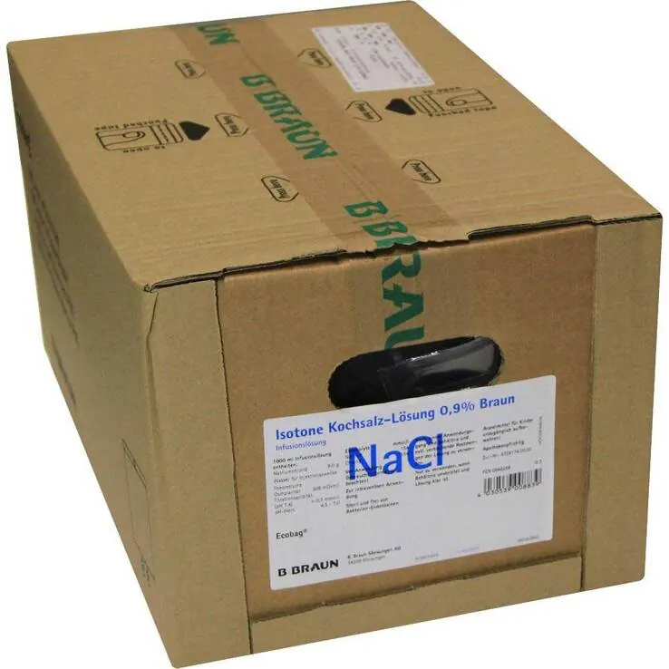 Natriumchlorid 0,9% Braun Ecobag Infusionslösung, 4X3000 ml