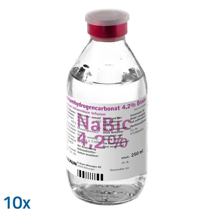 Natriumhydrogencarbonat 4,2% Infusionslösung, 10X250 ml