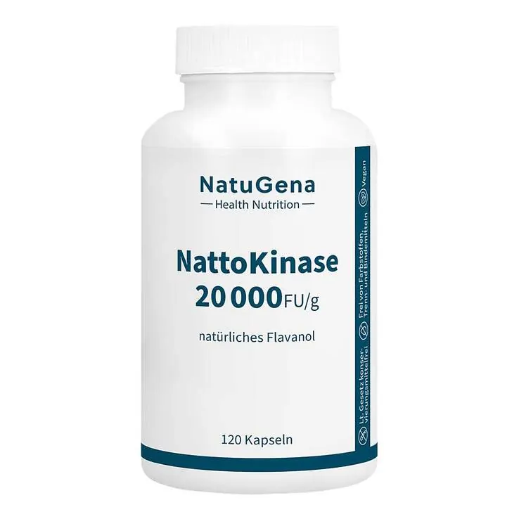 Nattokinase 20.000 + Vitamin C vegan Kapseln, 120 St