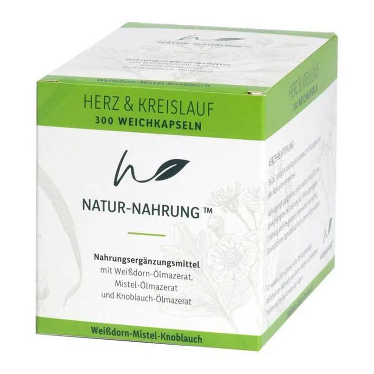 Natur-Nahrung Herz & Kreislauf Weißd. + Mistel+Knobl, 300 St