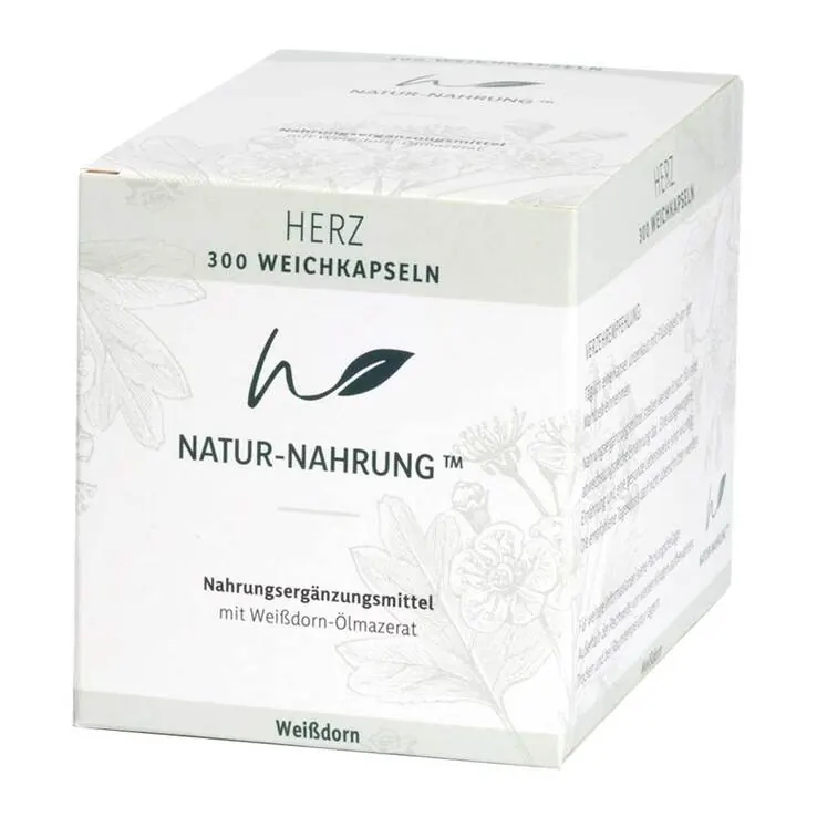 Natur-Nahrung Herz Weißdorn Weichkapseln, 300 St