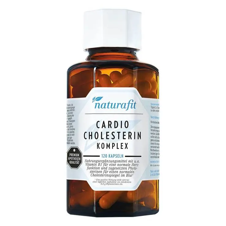Naturafit Cardio Cholesterin Komplex Kapseln, 120 St
