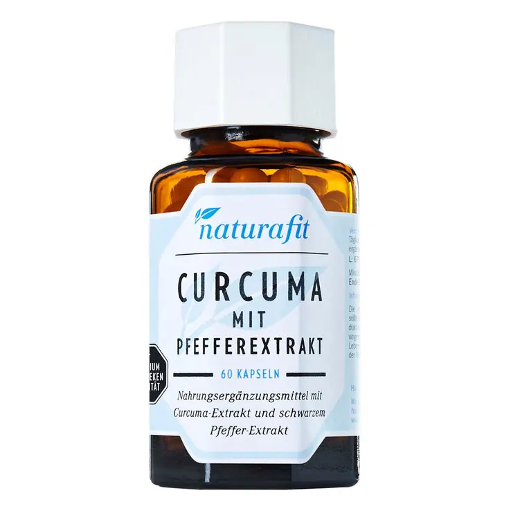 Naturafit Curcuma mit Pfeffer Kapseln, 60 St