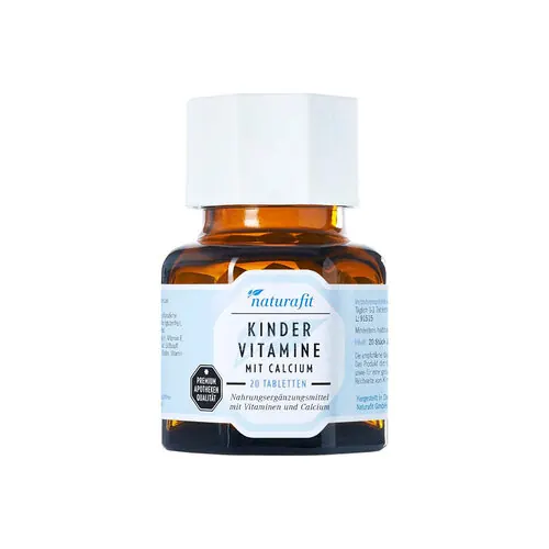 Naturafit Kindervitamine mit Calcium Lutschtabletten, 20 St