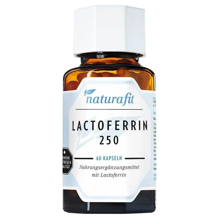 Naturafit Lactoferrin 250 mg aus Kuhmilch Kapseln, 60 St
