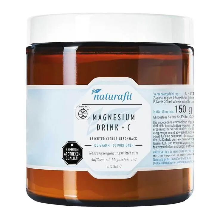 Naturafit Magnesium Drink + C Citrus Pulver, 150 g