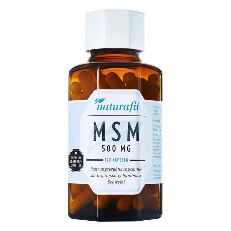 Naturafit MSM 500 mg Kapseln, 120 St