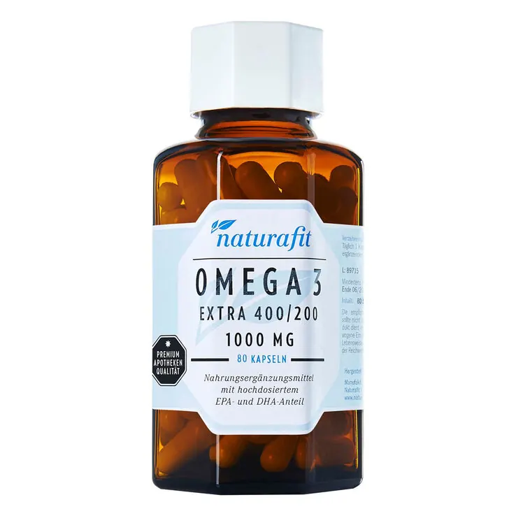 Naturafit Omega-3 extra 400 / 200 Kapseln, 80 St