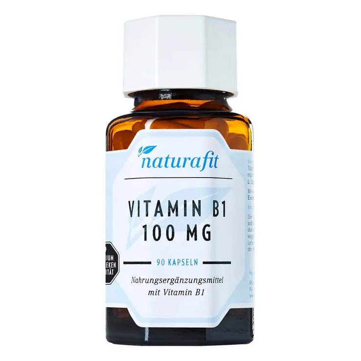 Naturafit Vitamin B1 100 mg Kapseln, 90 St
