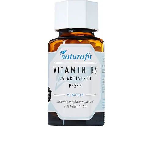 Naturafit Vitamin B6 25 aktiviert P-5-P Kapseln, 90 St