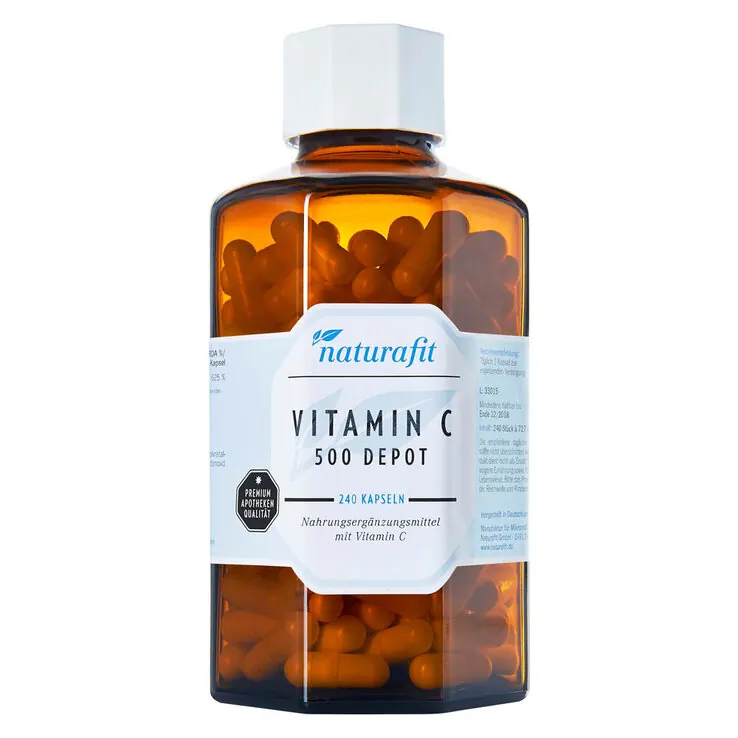 Naturafit Vitamin C 500 Depot Kapseln, 240 St