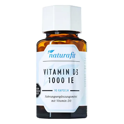Naturafit Vitamin D3 1000 I.E. Kapseln, 90 St