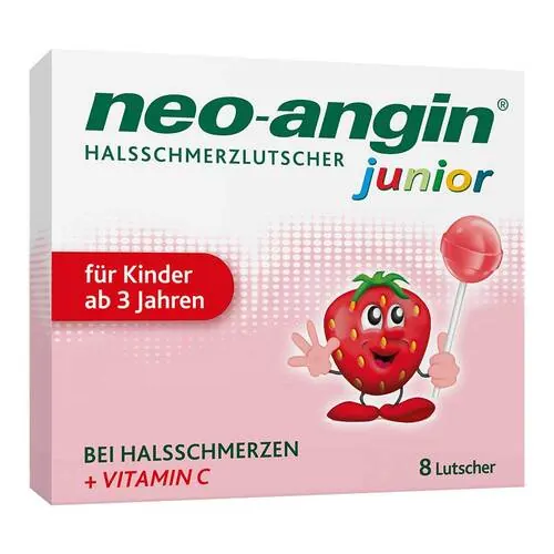 Neo-Angin junior Halsschmerzlutscher, 8 St