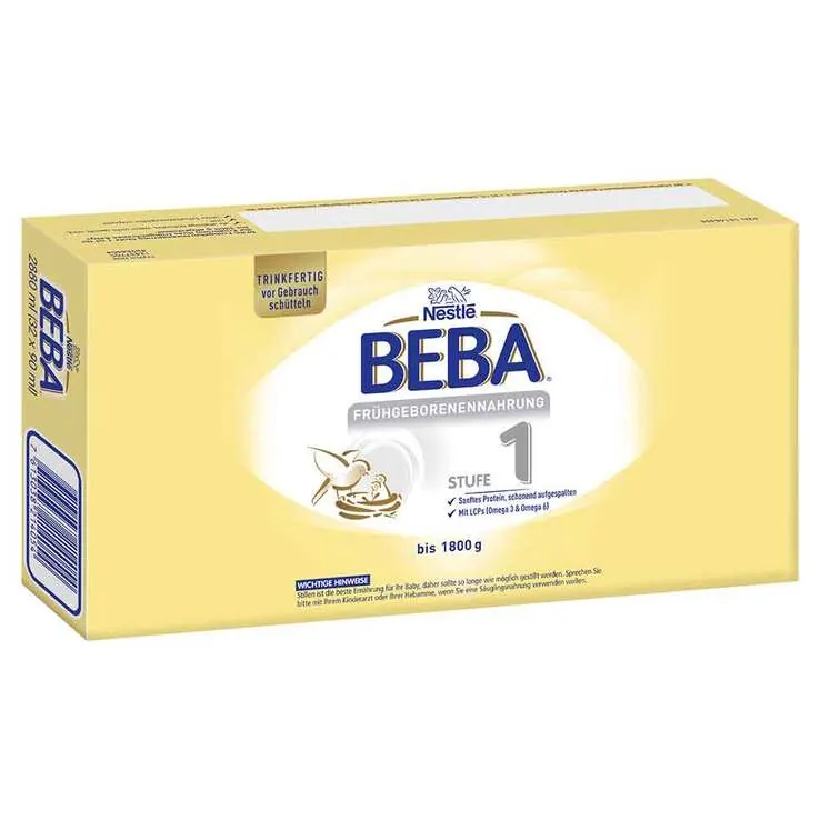 Nestle Beba Frühgeborenen Nahrung Stufe 1 flüss., 32X90 ml
